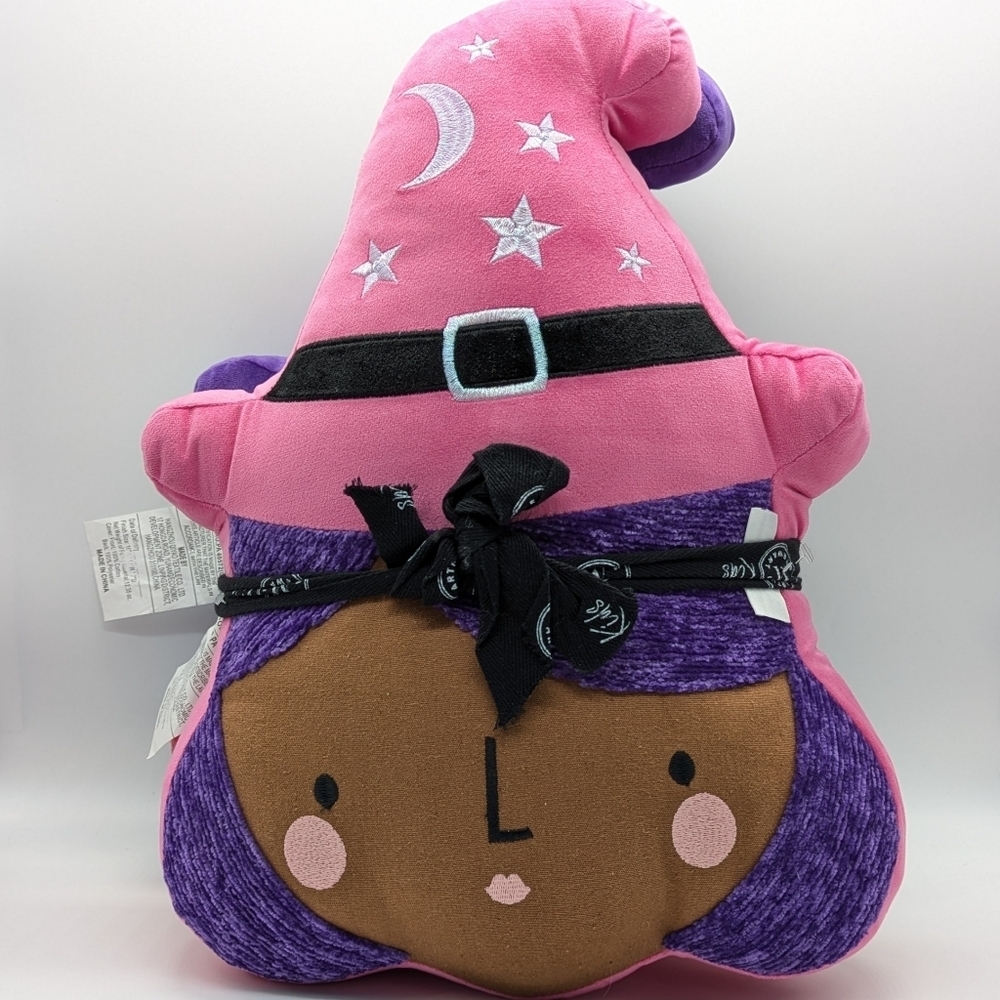 Martha Stewart Kids Best Friend Pink Purple Witch Pillow Set